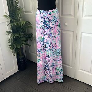 Lilly Pulitzer NWT Adea maxi skirt Lilac Freesi Mermaid for you size L